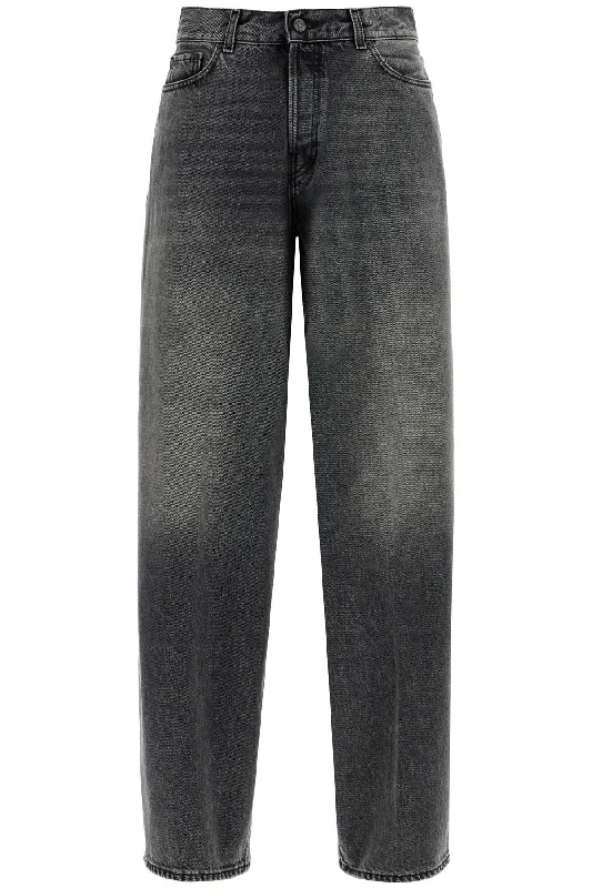 Wide Leg Bethany Jeans For A  - Black Fashionable Straight Fit Denim