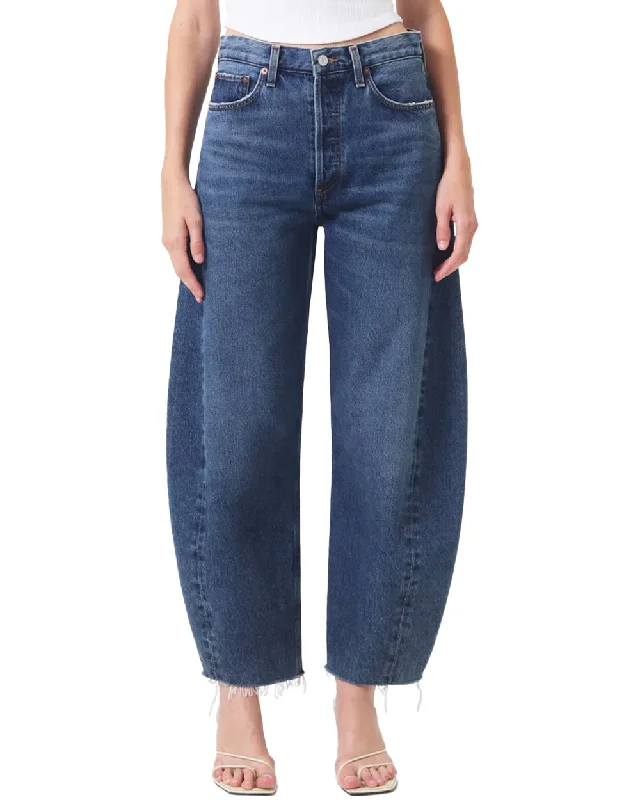 Luna High Rise Pieced Taper Jean in Control Comfortable Jogger Style Jeans