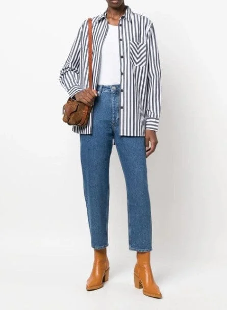 "Alissa" Jean Trendy Layered Pocket Jeans