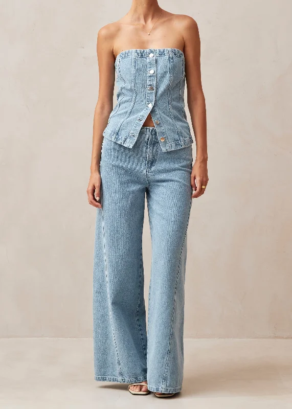 Magda Denim Pants Blue Stylish Harem Pants