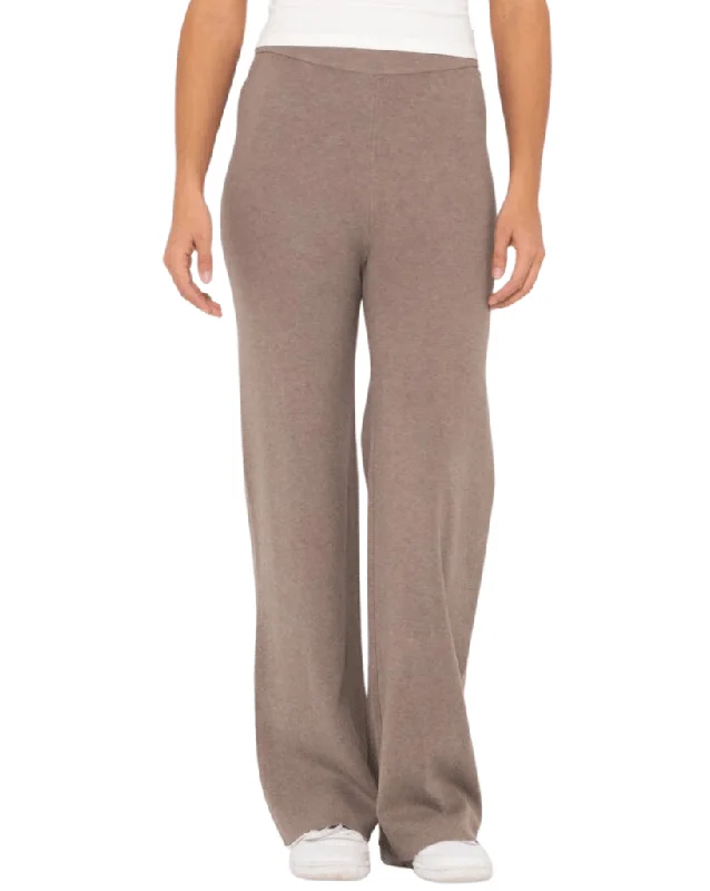 Amelia Wide Leg Pant Stylish Elastic Waist Pants