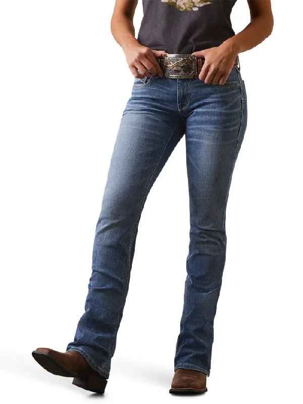 Ariat 10043149 Womens REAL Perfect Rise Jayla Boot Cut Jean Tennessee Trendy Classic Fit Jeans