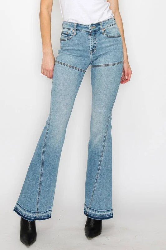 Artemis Vintage Plus Size / High Rise Skinny Flare Jeans Stylish Plus Size Denim Jeans