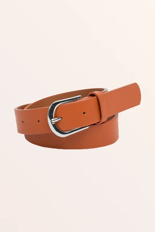 Genuine Leather Jeans Belt - Brown Casual Bootcut Ripped Jeans