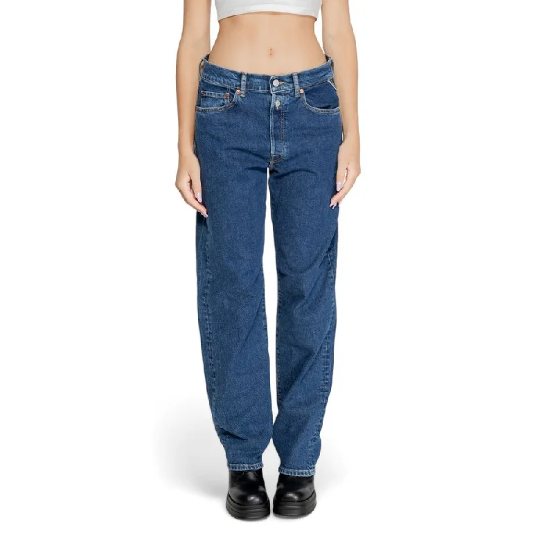 Blue Cotton Jeans & Pant Cozy Wide-Legged Jeans