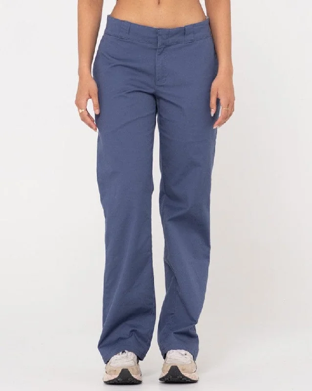 Bobbi Low Rise Pant Casual Plaid Pants
