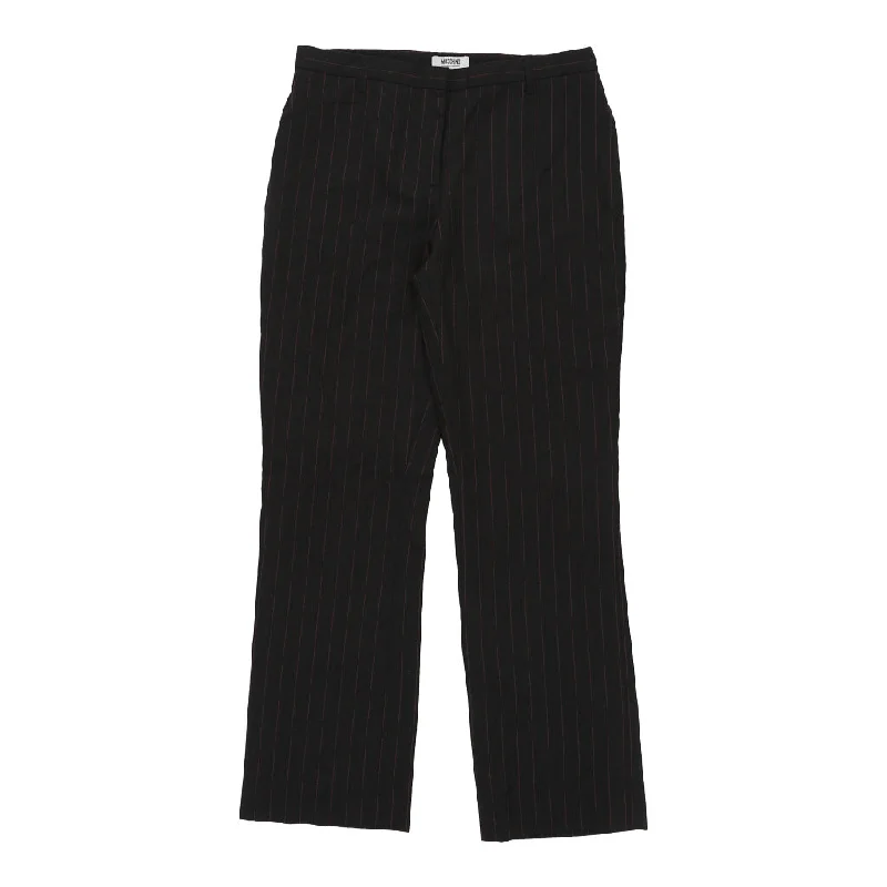 Cheap & Chic Moschino Jeans - 31W UK 12 Black Cotton Blend Stylish Tapered Fit Jeans