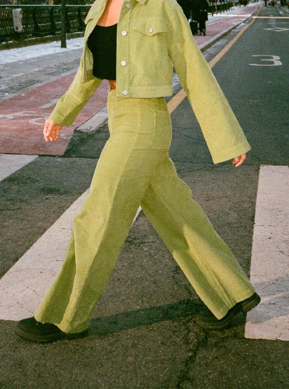 Chloe Kim Corduroy Pants - Iguana Modern Skinny Pants