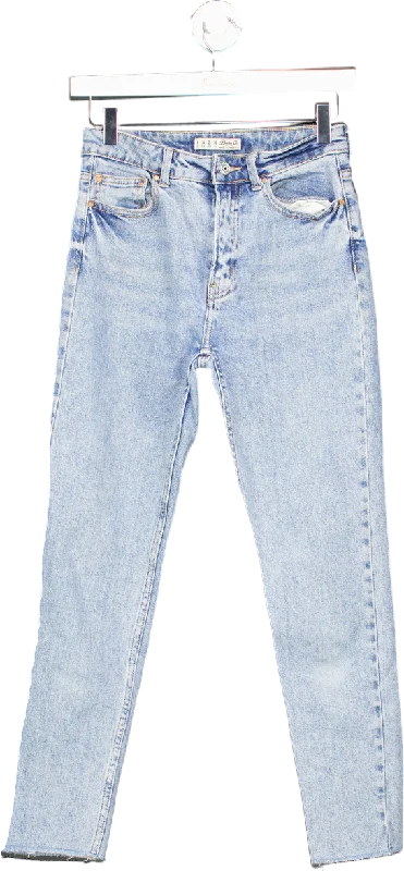 Denim Co. Blue High-Rise Skinny Jeans UK 6 Comfortable Boyfriend Jeans