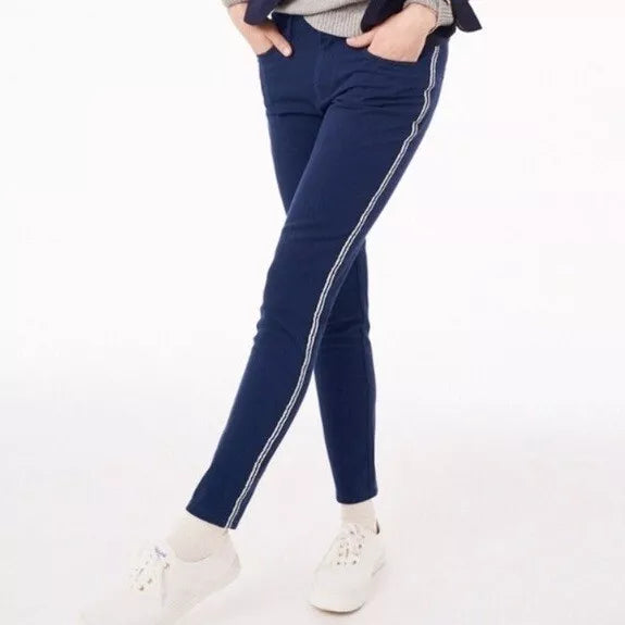 GANT RUGGER Women's Evening Blue Slim Soldier Pants 414844 Trendy Tapered Pants