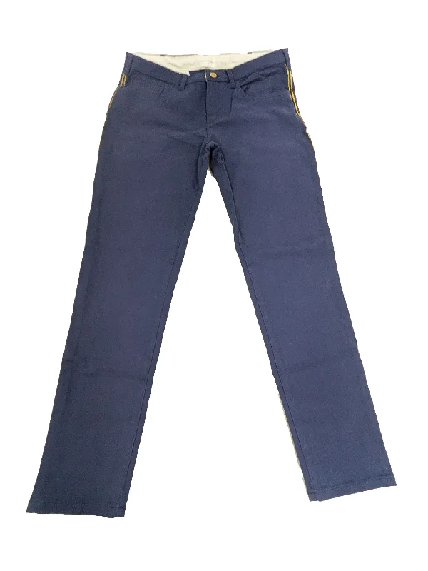 GANT RUGGER Women's Medival Blue Marching Pants 414801 $195 NWT Classic Cropped Pants