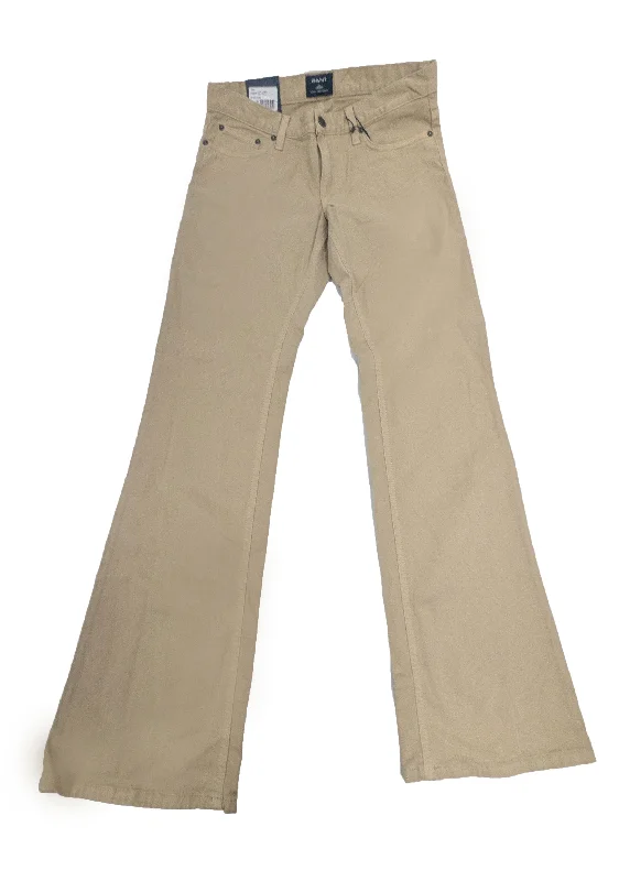 GANT Women's Dry Sand Lara Classic Twill Pants 410875 Size 29/32 NWT Classic Bootcut Trousers