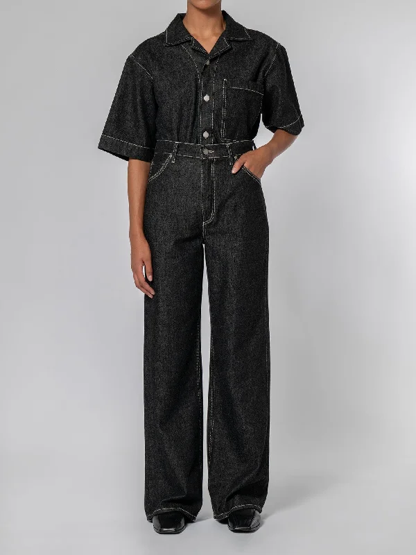 Grace Jean Asphalt Chic Cropped Jeans