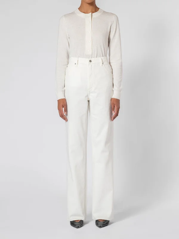 Grace Jean Natural Fashionable White Denim Jeans