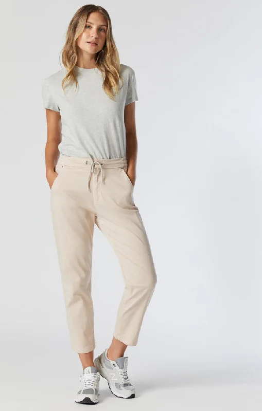 HANNAH PANTS IN GREY MORNING SMART SPORTY Trendy Tapered Pants