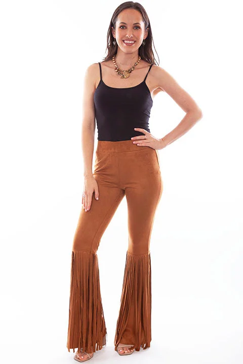Women's Scully Fringe Bell Bottom Pants #HC771 Casual Yoga Pants