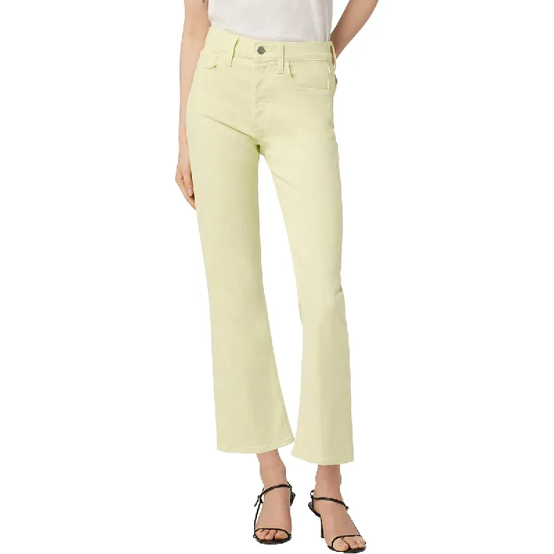 Joe's Womens The Callie High-Rise Cropped Bootcut Jeans Trendy Cut-Off Denim Shorts