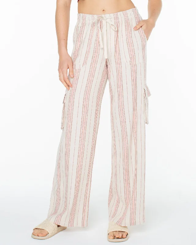 Lagoon Pull-On Pants - Pink Champagne Slim-Fit Leggings