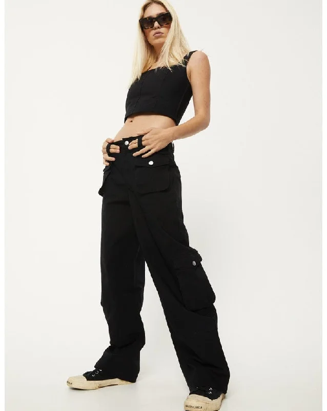 Linger - Recycled Cargo Pants Fashionable Tapered Leg Pants