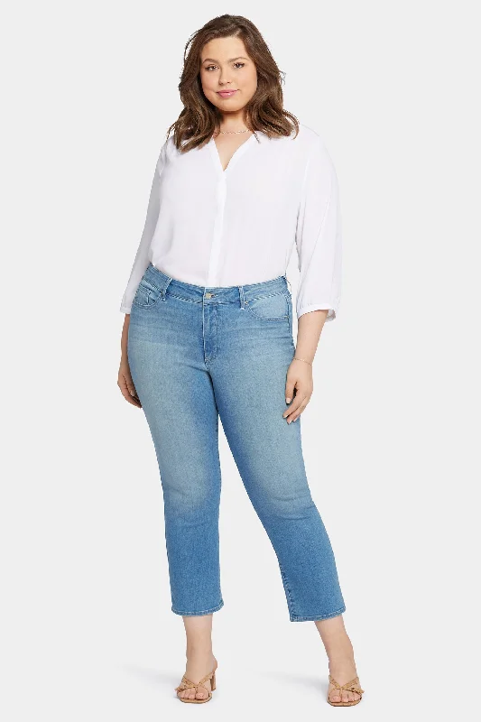 Marilyn Straight Ankle Jeans In Plus Size - Mesmerize Comfortable Jogger Style Jeans