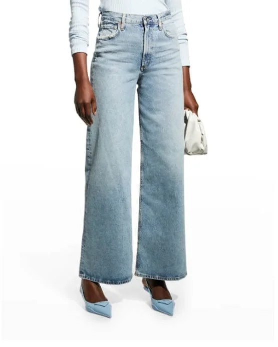 "Paloma" Wide Leg Jean Trendy Low-Rise Slim Jeans