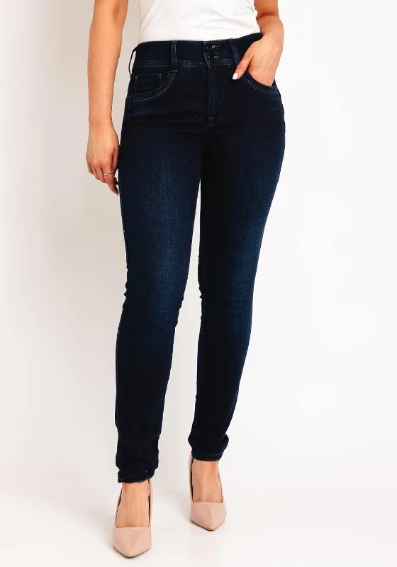 Salsa Secret Push in Skinny Leg Jeans, Dark Denim Fashionable Bootcut Jeans