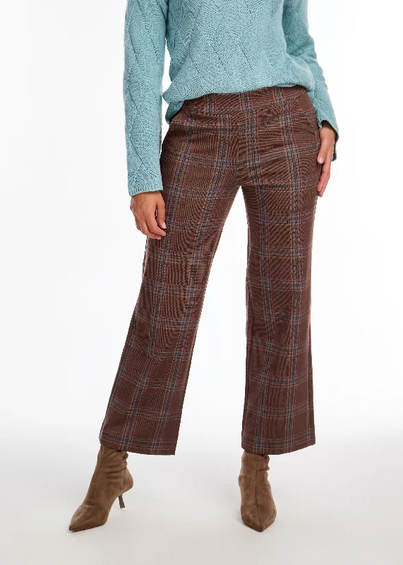 Pull On Wide Ankle Pants Elegant Wool Trousers