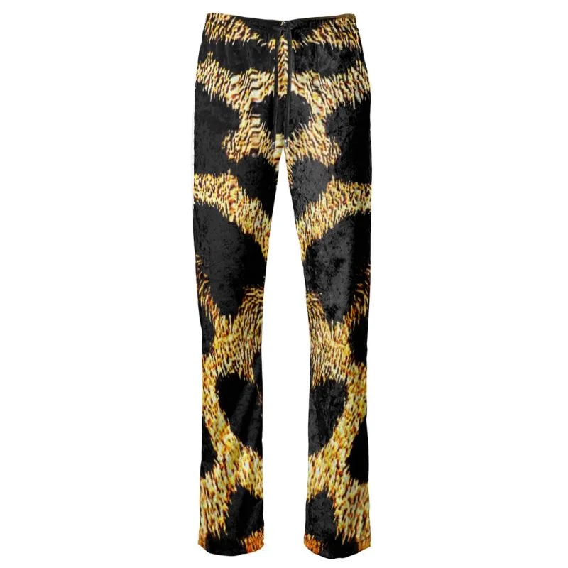 TRP Leopard Print 01 Designer Claudia Wide Leg Pants Comfortable Jogging Pants