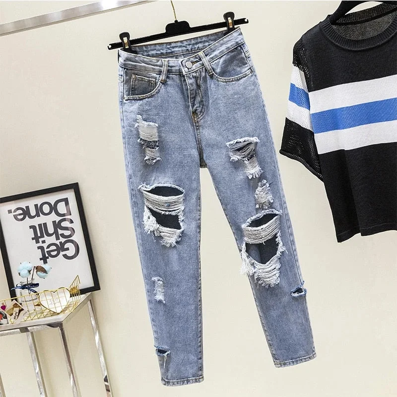 Vintage Cargo Pants for Woman Modern Stretch Trousers