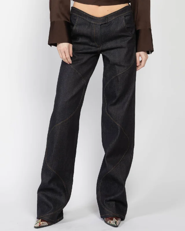 Hyn Pants Comfortable Denim Trousers