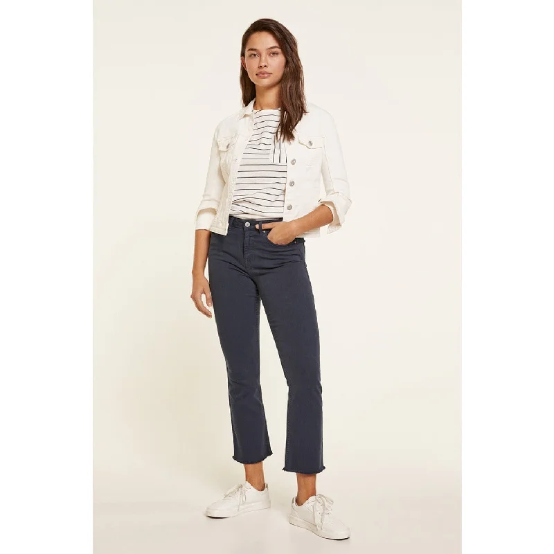 Blue Kick Flare Jeans Stylish High-Waist Jeans