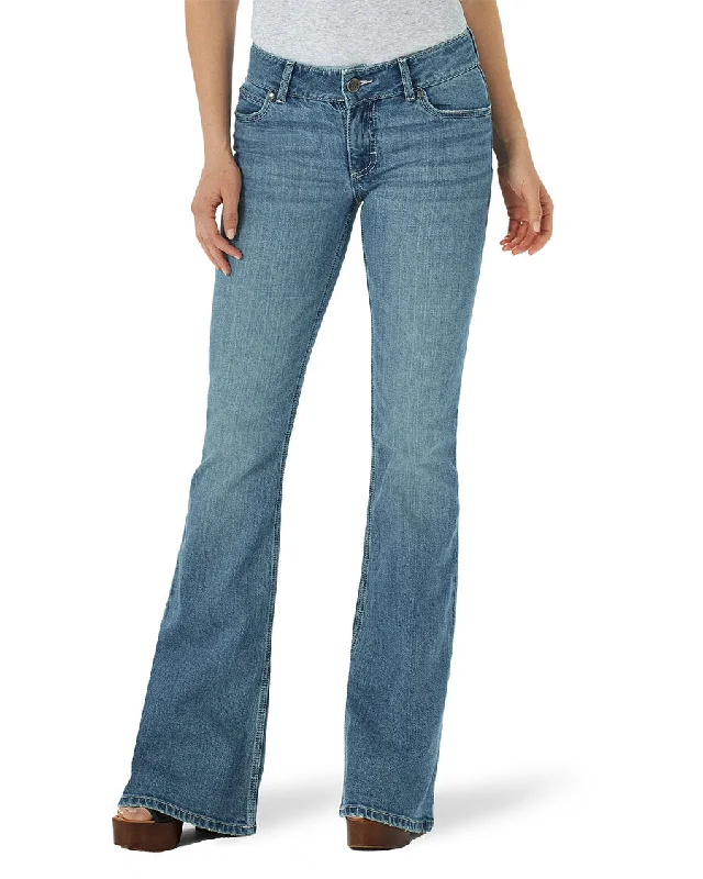 Women's Retro® Mae Mid-Rise Flare Jeans Trendy Skinny Fit Jeans