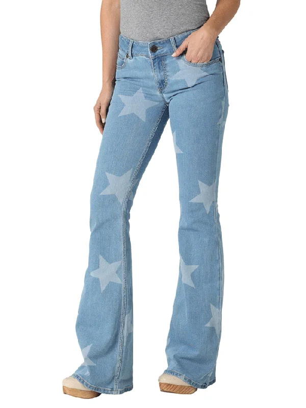 Wrangler 112328735 Womens Retro Mid Rise Mae Flare Jean Alice Comfortable Dark Wash Jeans Wrangler 112328735 Womens Retro Mid Rise Mae Flare Jean Alice Comfortable Dark Wash Jeans