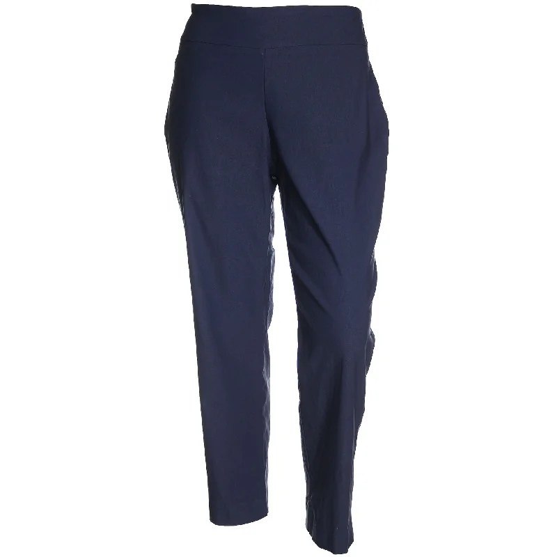 Charter Club Blue Pull-On Slim Leg Tummy Slimming Classic Fit Pants Comfy High-Waist Jeans