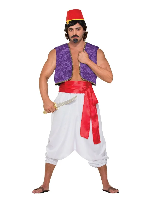 Desert Prince White Pants Arabian Costume Accessory Cozy Knit Pants
