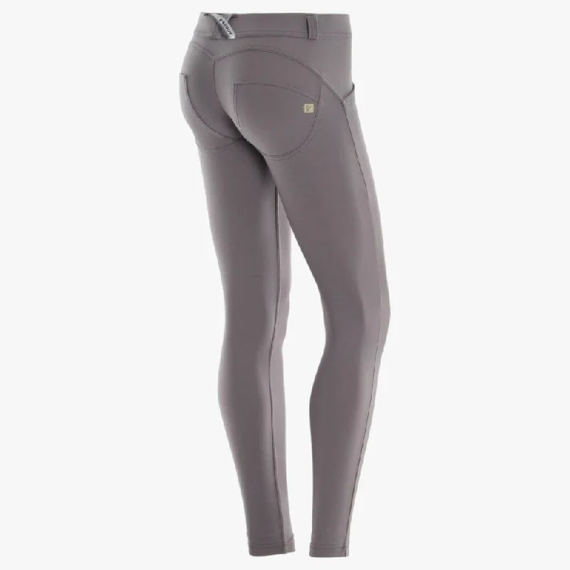Freddy Womens  Diwo Pro Grey Low Waist Long Length Pant High-Waist Jogger Pants