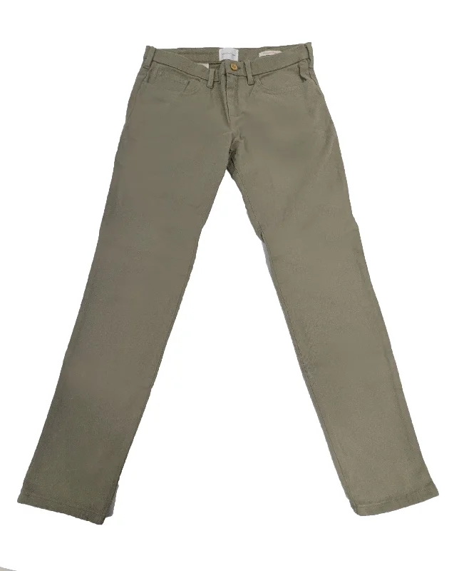 GANT RUGGER Women's Cypress Green Cropped Chino Pants $165 NWT Chic Wool Trousers
