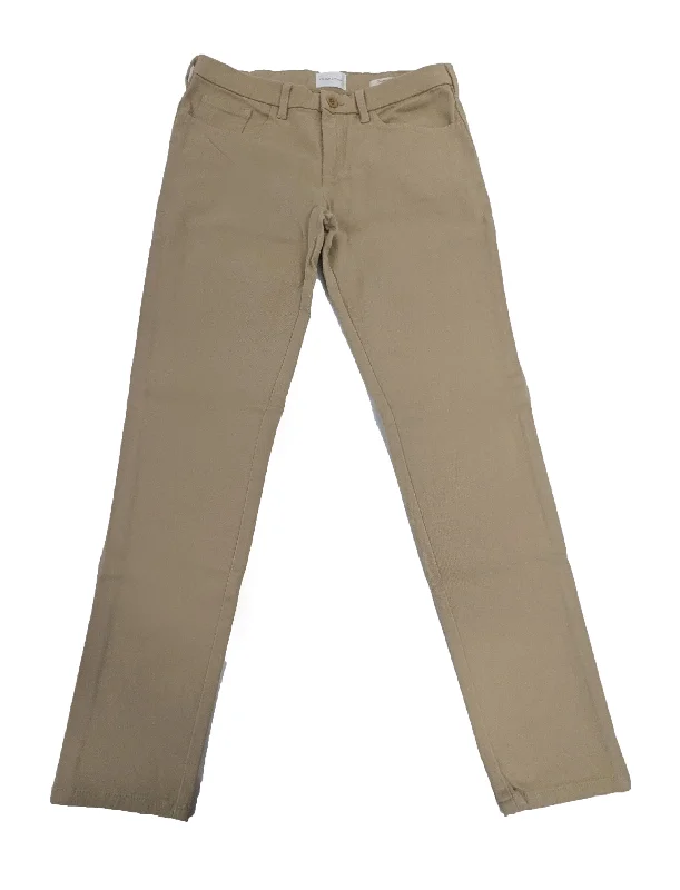 GANT RUGGER Women's Driftwood Beige Cropped Chino Pants  $165 NWT Trendy Work Pants