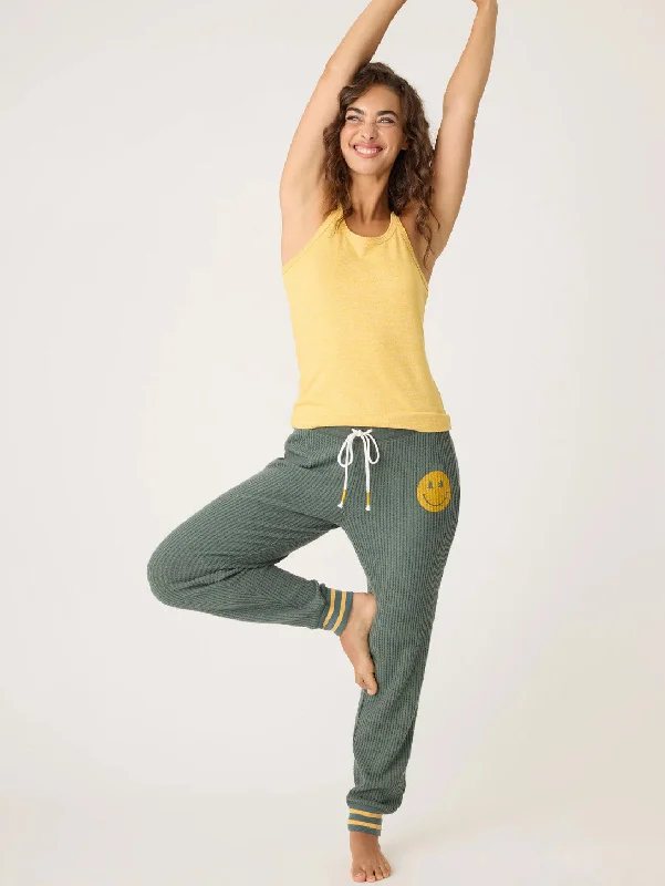 Campfire Cozy Thermal Lounge Pant - Sage Leaf Chic Capri Pants