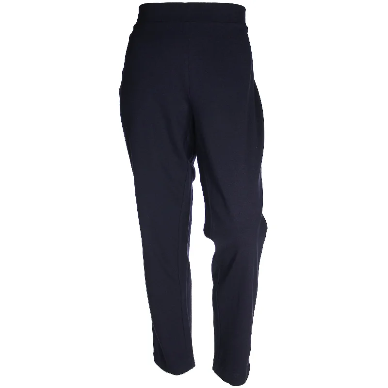 INC Navy Blue Pull on Skinny Leg Ponte Knit Pants Plus Size Comfortable Denim Trousers