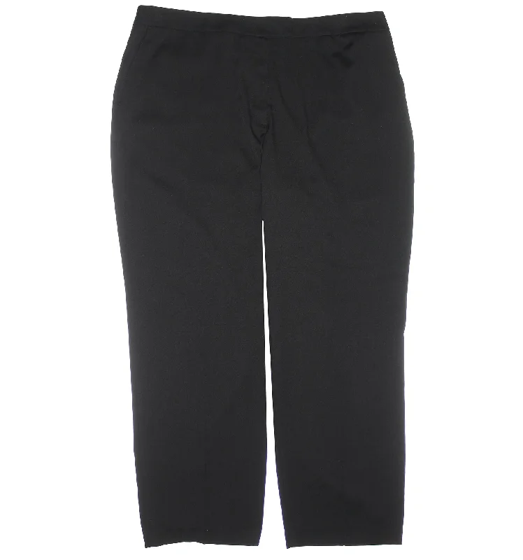 Jones New York Black Natural Fit Sidney Slacks Pants Plus Size Casual Track Pants