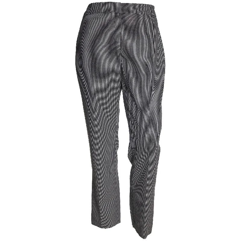 Kasper Black / Ivory Mini Check Print Slim Leg Pants Plus Size Cozy Maternity Pants