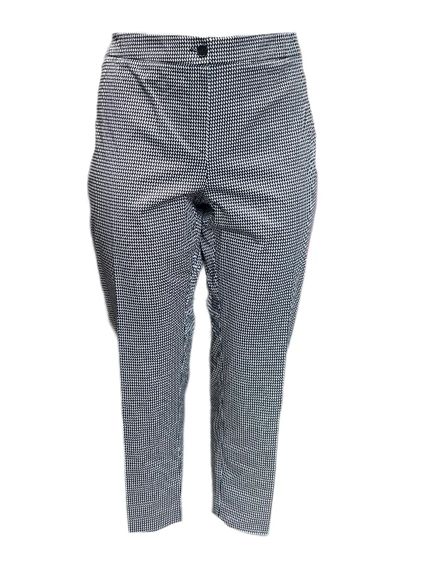 Marina Rinaldi Women's Grey Regia Straight Leg Pants NWT Comfortable Pleated Pants