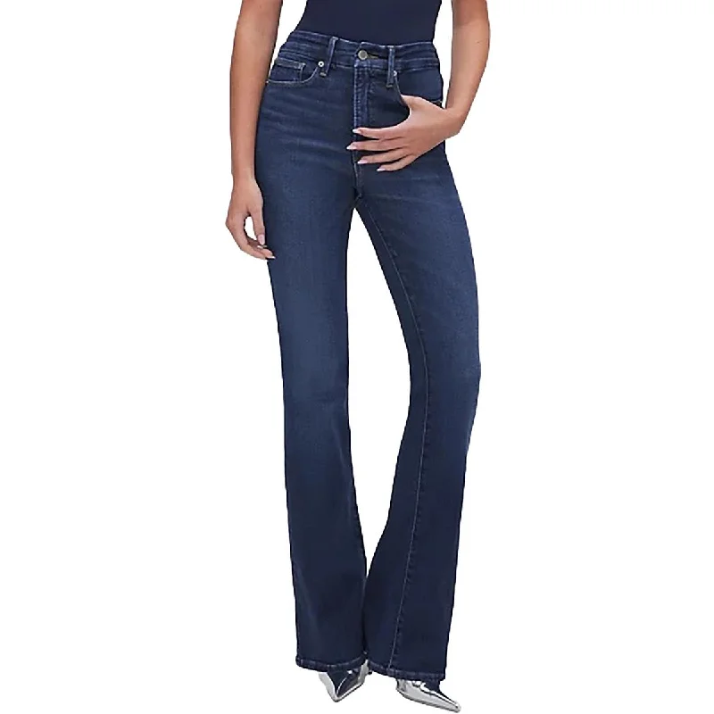 Womens Tummy Slimming Denim Bootcut Jeans Comfortable Boyfriend Jeans