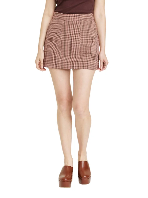 Women's Plaid Skirt,Multi cashmere skirt rich