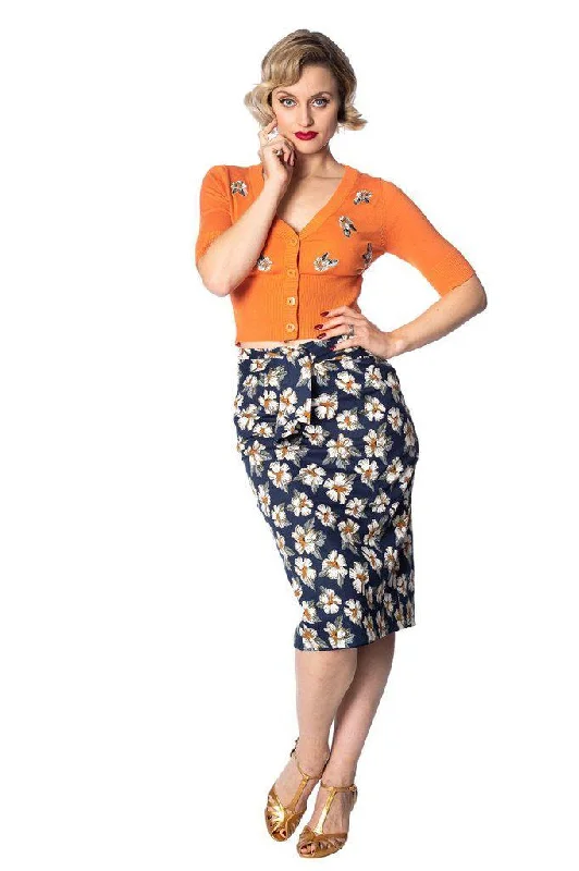 Beach Babe Pencil Skirt silk skirt lustrous