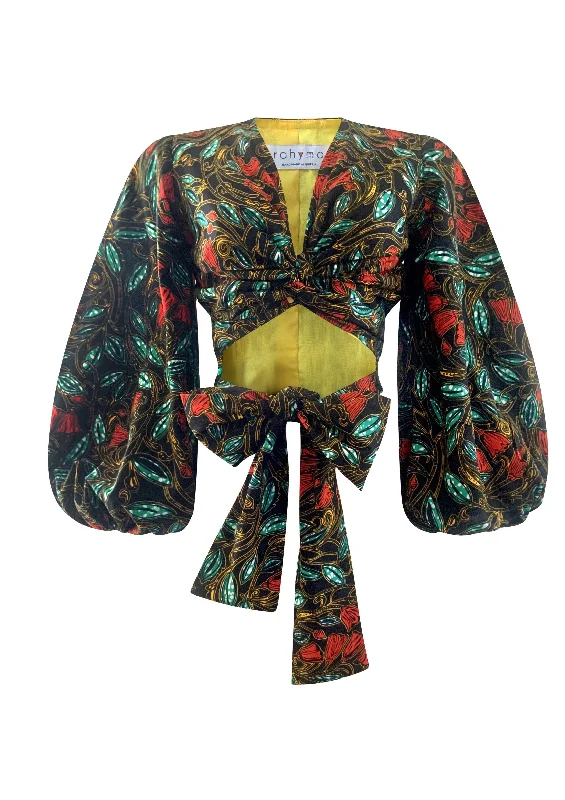 BEKKI FLORAL WRAP BLOUSE AND SKIRT SET SALE velvet skirt sumptuous