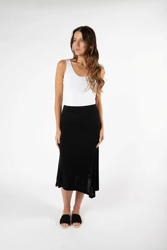 Betty Basics San Pablo Skirt Black pleated skirt texture