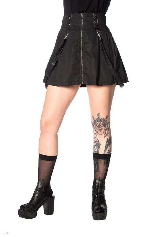 Bondage Straps Skirt cashmere skirt plush