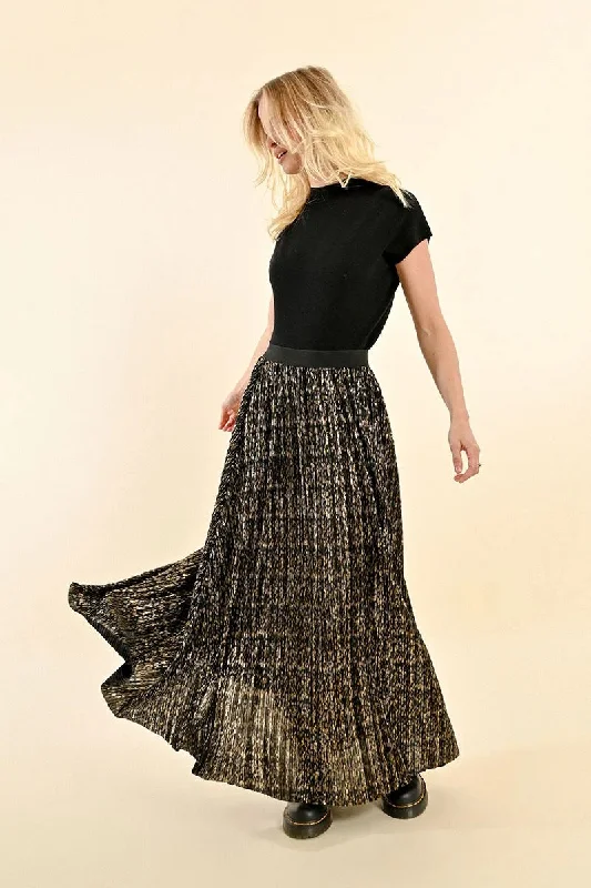 Elastic Waist Skirt floral skirt print